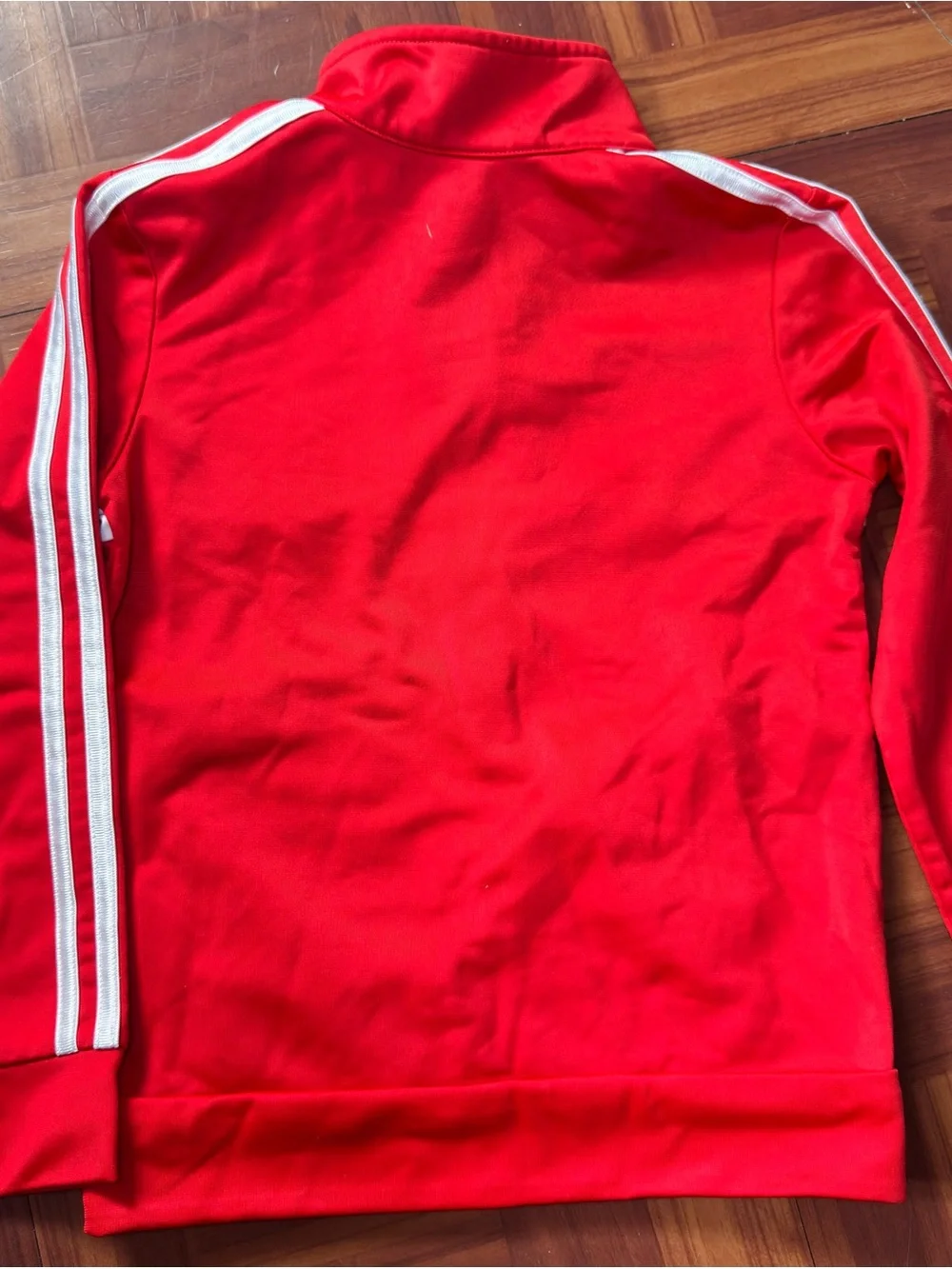 Adidas Kids Red Track Jacket Size 6 | Full Zip | Excellent Condition
